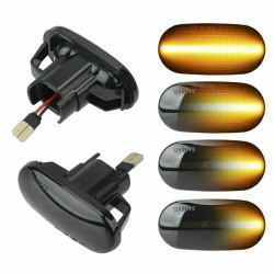 Πλαϊνά Φλας Φτερού Για Honda Civic 92-95 / CRX Del Sol 92-97 Led Dynamic Φιμέ 2 Τεμάχια Πλαϊνά Φλας Φτερού Για Honda Civic 92-95 / CRX Del Sol 92-97 Led Dynamic Φιμέ 2 Τεμάχια