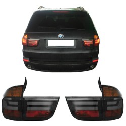 Πισινά Φανάρια Set Για Bmw X5 E70 07-10 Led Bar LCI Look Smoke
