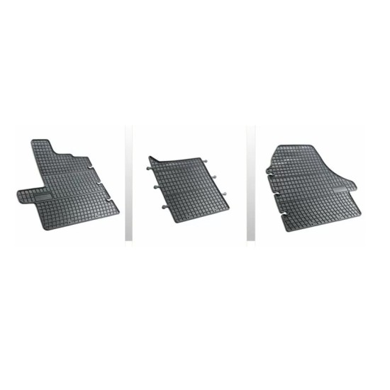 Πατάκια Αυτοκινήτου Frogum D0095 Για Peugeot Boxer / Fiat Ducato 2006-2013, 2014+ / Citroen Jumper Μαύρο 3 Τεμάχια