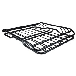 Σχάρα Οροφής Αυτοκινήτου (Καλάθι) Μεταλλική Universal Διπλή Μαύρη 127x96cm 28825