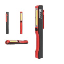 Φακός Μπαταρίας Κόκινος COB Led Mini Flashlight CAR+ 240Lm / 80Lm 3W LWLDISP Φακός Μπαταρίας Κόκινος COB Led Mini Flashlight CAR+ 240Lm / 80Lm 3W LWLDISP