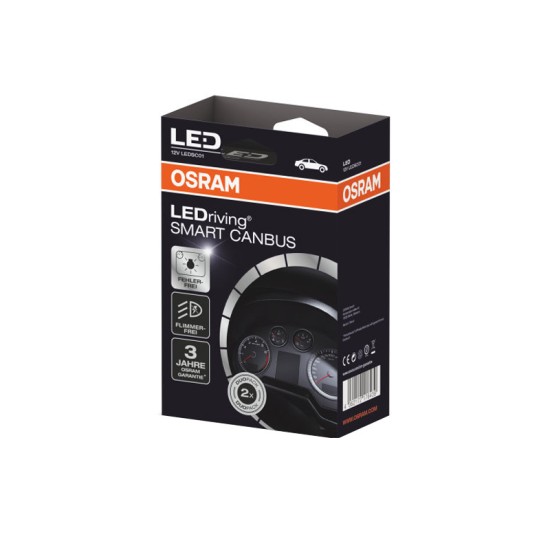 Αντίστασεις Canceller Canbus Για Led Με H7 Κούμπωμα Plug & Play 12Volt Osram LEDriving Smart Canbus LEDSC01-2HFB 2 Τεμάχια