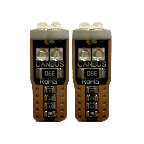 Λάμπες Led T10 12volt 6 Led Μπλε Canbus Auto GS 600360 2 Τεμάχια
