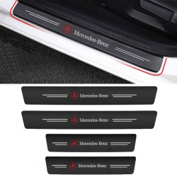 Διακοσμητικά Εσωτερικά Μασπιέ Πόρτας Carbon Look Mercedes Αυτοκόλλητα 4 Τεμάχια