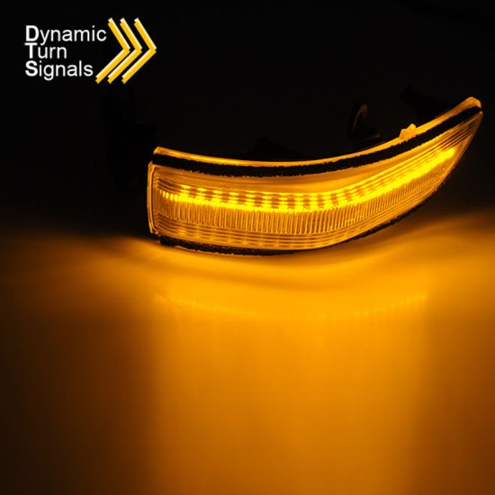Φλας Καθρέπτη Για Subaru Forester 11-13, Outback 08-11, Legacy 08-11, Tribeca 08-14 Dynamic Led Άσπρα 2 Τεμάχια