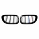 Καρδιές Μάσκας Για Bmw 3 E46 03-06 Coupe/Cabrio Tri-color / Μαύρο Γυαλιστερό 2 Τεμάχια