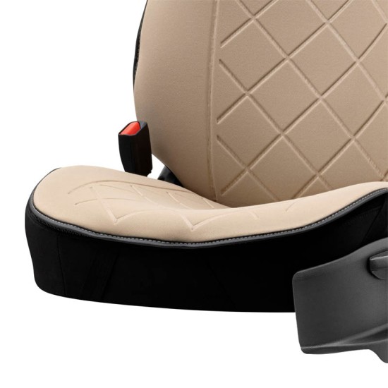 Πλατοκάθισμα Αυτοκινήτου Otom Active Pro Ύφασμα Lacoste Ανάγλυφο Καπιτονέ Μπεζ ACTP-103 1 Τεμάχιο