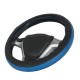 Κάλυμμα Τιμονιού Αυτοκινήτου Otom Easy-Fit Δερματίνη Μαύρο - Μπλε Medium 37-39cm F-58