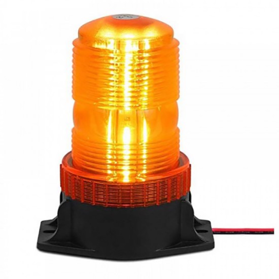 Φάρος Ασφαλείας Αυτοκινήτου Βιδωτός Led 12V/24V 13x10cm Πορτοκαλί