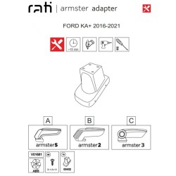 Βάση Τεμπέλη Ειδική Για Ford Ka+ 16-21 Armster Rati 1 Τεμάχιο Βάση Τεμπέλη Ειδική Για Ford Ka+ 16-21 Armster Rati 1 Τεμάχιο