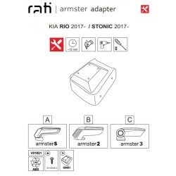 Βάση Τεμπέλη Ειδική Για Kia Rio 17+ / Kia Stonic 17+ Armster Rati 1 Τεμάχιο Βάση Τεμπέλη Ειδική Για Kia Rio 17+ / Kia Stonic 17+ Armster Rati 1 Τεμάχιο