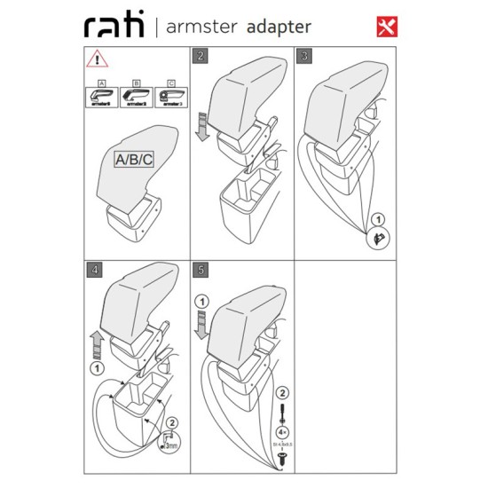 Βάση Τεμπέλη Ειδική Για Kia Rio 17+ / Kia Stonic 17+ Armster Rati 1 Τεμάχιο