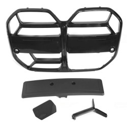 Καρδιές Μάσκας Για Bmw 4 G22 / G23 2020+ M4 CS Sport Μαύρο Γυαλιστερό 2 Τεμάχια