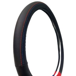 Κάλυμμα Τιμονιού Δερματίνη Tricolore M- Sport Μαύρο Με 3 Χρώματα ///Μ Medium 37-39cm Κάλυμμα Τιμονιού Δερματίνη Tricolore M- Sport Μαύρο Με 3 Χρώματα ///Μ Medium 37-39cm