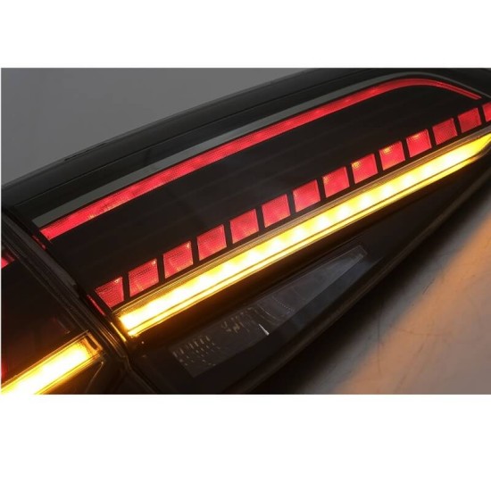 Πισινά Φανάρια Set Για Vw Golf VII 7 & 7.5 11-19 Led Bar Dynamic Facelift 7.5 GTI/R Look Φιμέ VLand