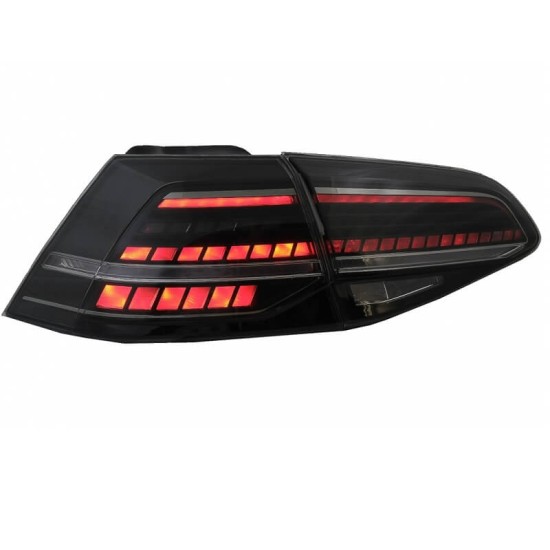 Πισινά Φανάρια Set Για Vw Golf VII 7 & 7.5 11-19 Led Bar Dynamic Facelift 7.5 GTI/R Look Φιμέ VLand
