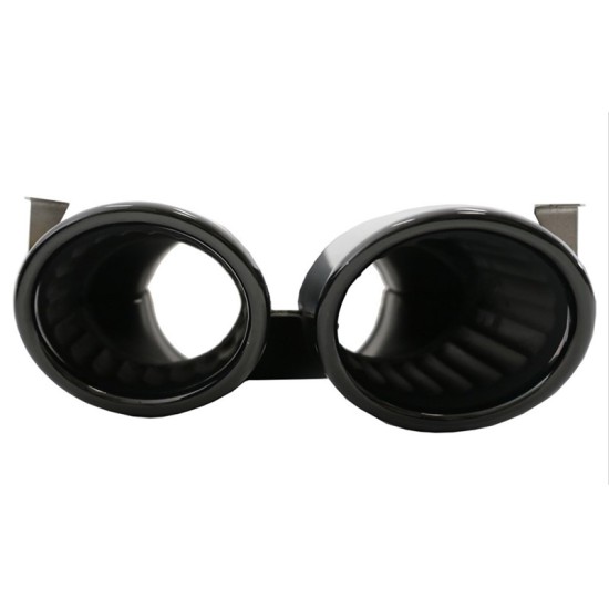 Diffuser Πίσω Προφυλακτήρα Για Mercedes-Benz A-Class W177 19+ Sedan Amg Look Με Μαύρες Μπούκες