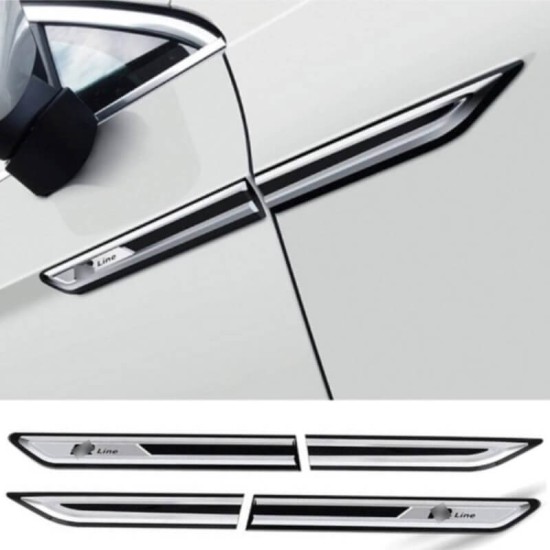 Αυτοκόλλητα Σήματα Φτερού / Πόρτας Για VW Tiguan / Passat R-Line 4 Τεμάχια