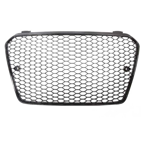 Μάσκα Για Audi A5 11-16 8T/8F RS-Look Κυψελωτή Γυαλιστερό Μαύρο 1 Τεμάχιο
