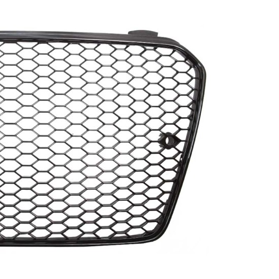 Μάσκα Για Audi A5 11-16 8T/8F RS-Look Κυψελωτή Γυαλιστερό Μαύρο 1 Τεμάχιο