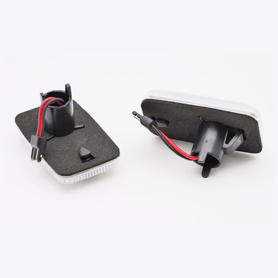 Πλαϊνά Φλας Φτερού Για Audi 100 82-94 / 200 82-91 / Α6 C4 94-97 / 80 91-96 Dynamic  Led White 2 Τεμάχια
