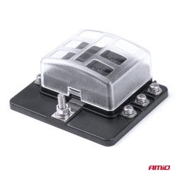 Ασφαλειοθήκη 6 Θέσεων Σετ Με 12 Ασφάλειες Amio 03039 Ασφαλειοθήκη 6 Θέσεων Σετ Με 12 Ασφάλειες Amio 03039