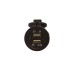 Σταθερή Θύρα Usb Φόρτισης Με 2 Υποδοχές 12/24V Με Μπλε Φωτισμό Και Καπάκι