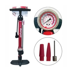Τρόμπα Αέρος Χειρός Αλουμινίου Με Μανόμετρο 5Bar 170psi