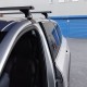 Μπάρες Οροφής Αλουμινίου Αεροδυναμικές CRUZ Airo T-128cm Σετ Με Πόδια Για Volvo XC90 2015+ Χωρίς Railing Ασημί 2 Τεμάχια