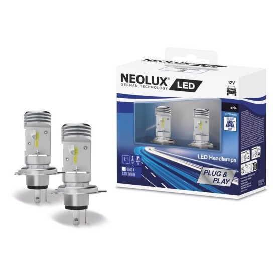 Λάμπες Led H4 P43T Neolux By Osram 12V 10W 6500k 2 Τεμάχια