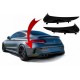 Πλαινά Πτερύγια Πισινού Προφυλακτήρα Για Mercedes-Benz C-Class C205 Coupe Με Amg Line Προφυλακτήρα Γυαλιστερό Μαύρο 2 Τεμάχια