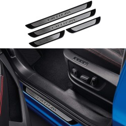 Διακοσμητικά Εσωτερικά Μασπιέ Πόρτας Universal Exclusive Μαύρο/Χρώμιο Σετ 4 Τεμάχια