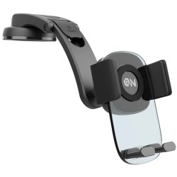 Βάση Κινητού Αυτοκινήτου Για Το Ταμπλό Με Ρυθμιζόμενα Άγκιστρα On Mobile Accessories Μαύρη 1 Τεμάχιο