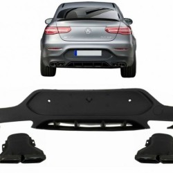Diffuser Πίσω Προφυλακτήρα Για Mercedes-Benz GLC Coupe C253 2015-2019 GLC63 Amg Look Για Amg Sport Line Προφυλακτήρες Σετ Με Μαύρες Μπούκες Diffuser Πίσω Προφυλακτήρα Για Mercedes-Benz GLC Coupe C253 2015-2019 GLC63 Amg Look Για Amg Sport Line Προφυλακτήρες Σετ Με Μαύρες Μπούκες