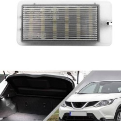 Εσωτερικά Φώτα Πορτμπαγκάζ LED Για Nissan Qashqai J11, Juke, Renault Clio 05-12 , Megane 03-09 , Grand Scenic 05-08  Ζευγάρι 2 Τεμάχια