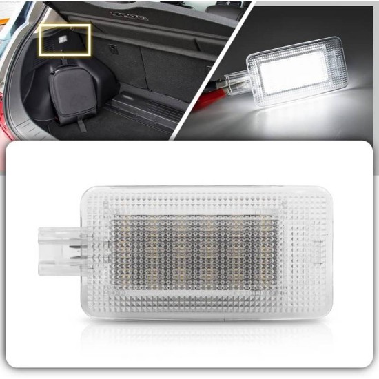 Εσωτερικά Φώτα Πορτμπαγκάζ LED Για Nissan Qashqai J11, Juke, Renault Clio 05-12 , Megane 03-09 , Grand Scenic 05-08  Ζευγάρι 2 Τεμάχια