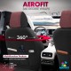 Καλύμματα Αυτοκινήτου Otom "Nova" Universal Ύφασμα Jacquard / Δερματίνη Σετ Εμπρός / Πίσω 11 Τεμαχίων Κόκκινο / Μαύρο ΝΟV-3303
