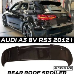 Αεροτομή Οροφής Για Audi A3 8V Sportback 12-20 RS3 Look Μαύρο Γυαλιστερό Από Abs Πλαστικό