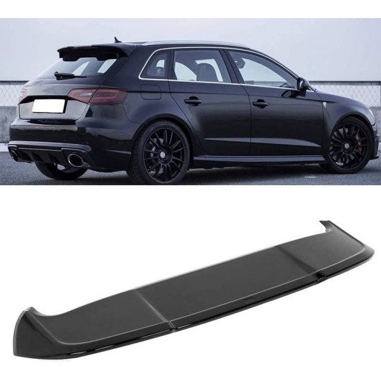 Αεροτομή Οροφής Για Audi A3 8V Sportback 12-20 RS3 Look Μαύρο Γυαλιστερό Από Abs Πλαστικό
