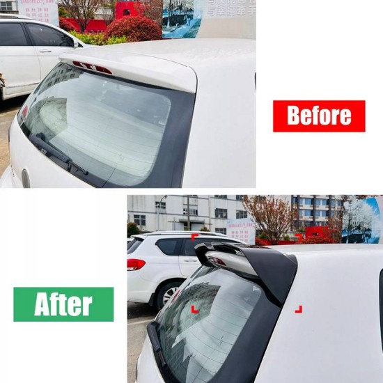 Αεροτομή Οροφής Για Vw Golf VI (6) 08-13 "Oettinger Look" Απλή Έκδοση Μαύρο Γυαλιστερό
