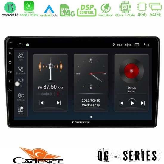 Navigation Multimedia 9" Tablet Universal Android 13 4+64GB QG Series 8Core Cadence U-QG-855