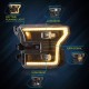 Μπροστινά Φανάρια Set Για Ford F150 MK13 14-17 DRL Dynamic Start Up Μαύρα Full Led VLand