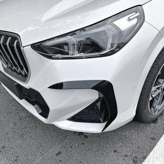 Μπροστινά Spoiler Flaps Για Bmw X1 U11 2022+ M-Packet Γυαλιστερό Μαύρο 2 Τεμάχια