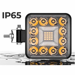 Προβολέας Εργασίας Τετράγωνος Mini 28 LED 9-40 Volt 90W 9000lm 6000k LΕDΒΑR-004 1 Τεμάχιο