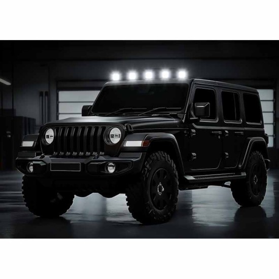 Προβολέας Εργασίας Τετράγωνος Mini 28 LED 9-40 Volt 90W 9000lm 6000k LΕDΒΑR-004 1 Τεμάχιο