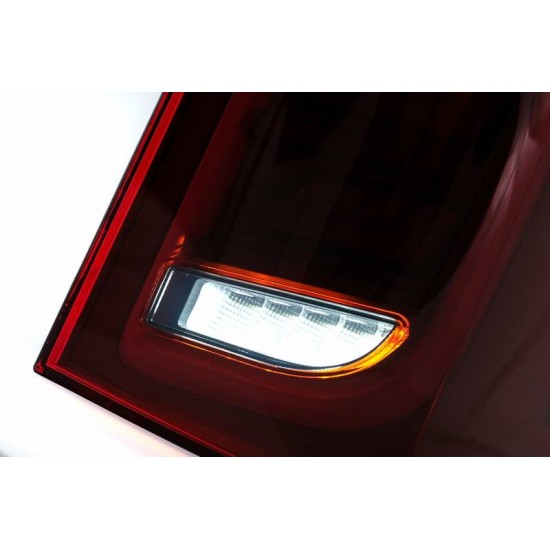 Πισινά Φανάρια Set Για Mercedes-Benz Vito W447 14+ Maybach Look Full Led Bar & Led Signal Dynamic Κόκκινο/Crystal Carner