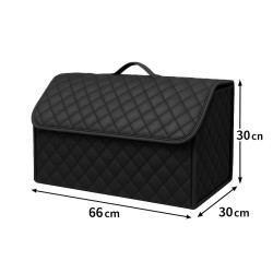 Θήκη Οργάνωσης Πορτ-Παγκάζ Αυτοκινήτου Μαύρη Δερματίνη 66x30x30cm Θήκη Οργάνωσης Πορτ-Παγκάζ Αυτοκινήτου Μαύρη Δερματίνη 66x30x30cm