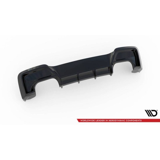 Diffuser Πίσω Προφυλακτήρα Για Bmw 1 F20 11-15 M135i Προφυλακτήρα Γυαλιστερό Μαύρο Με 2 Διπλές Τρύπες Εξάτμισης Αριστερά & Δεξιά Από Abs Πλαστικό Maxton Design 1 Τεμάχιο