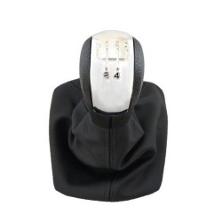 Πόμολο Λεβιέ Ταχυτήτων Με Φυσούνα Μαρκέ Μαύρο Για Skoda Octavia 2005-2013 / Yeti Με 5 Ταχύτητες