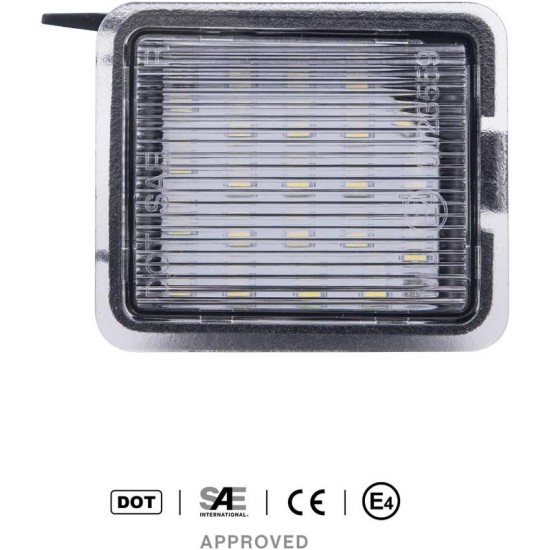 Φως Καθρέπτη Για  Ford Focus 01-18 / Mondeo 07-14 / Kuga 08-12 / Escape 15-16 SMD Led 6000K Λευκά 2 Τεμάχια